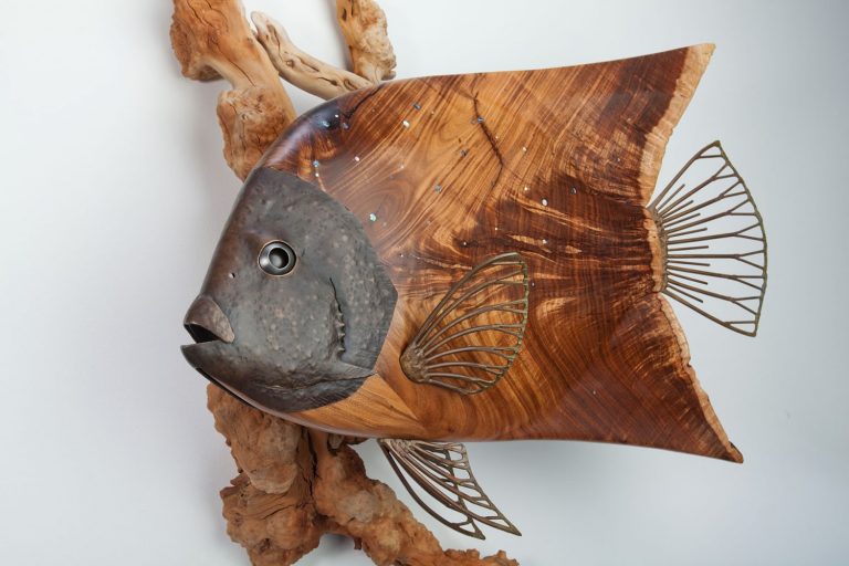 wood and bronze angelfish laguna beach