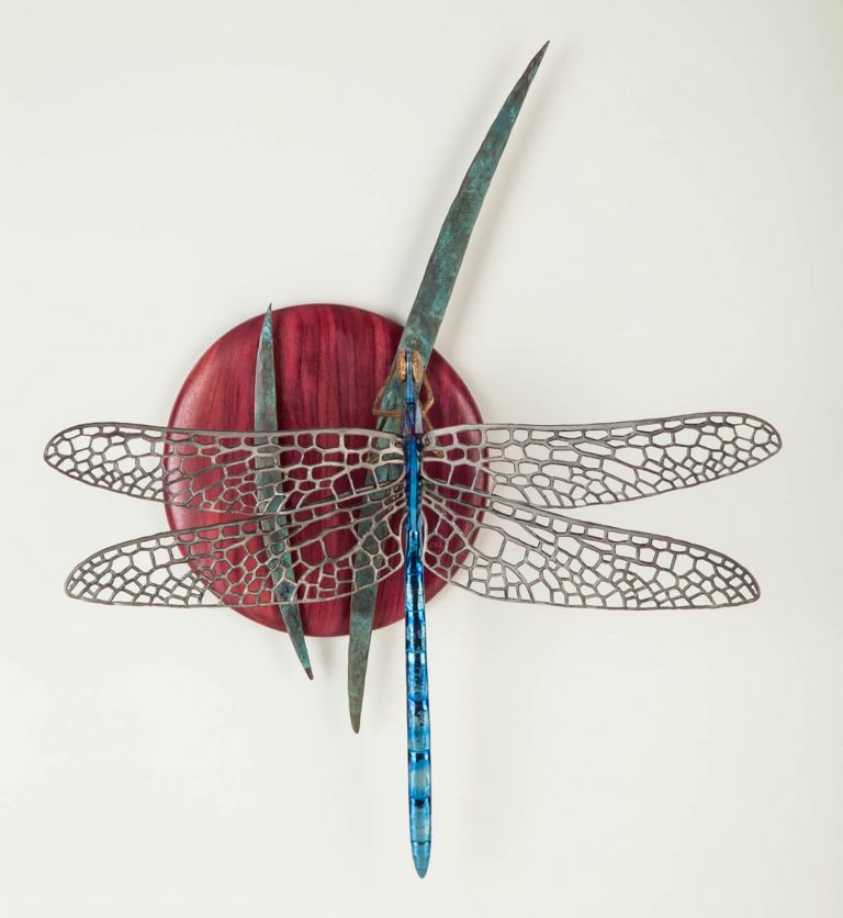 metal dragonfly sculpture laguna beach