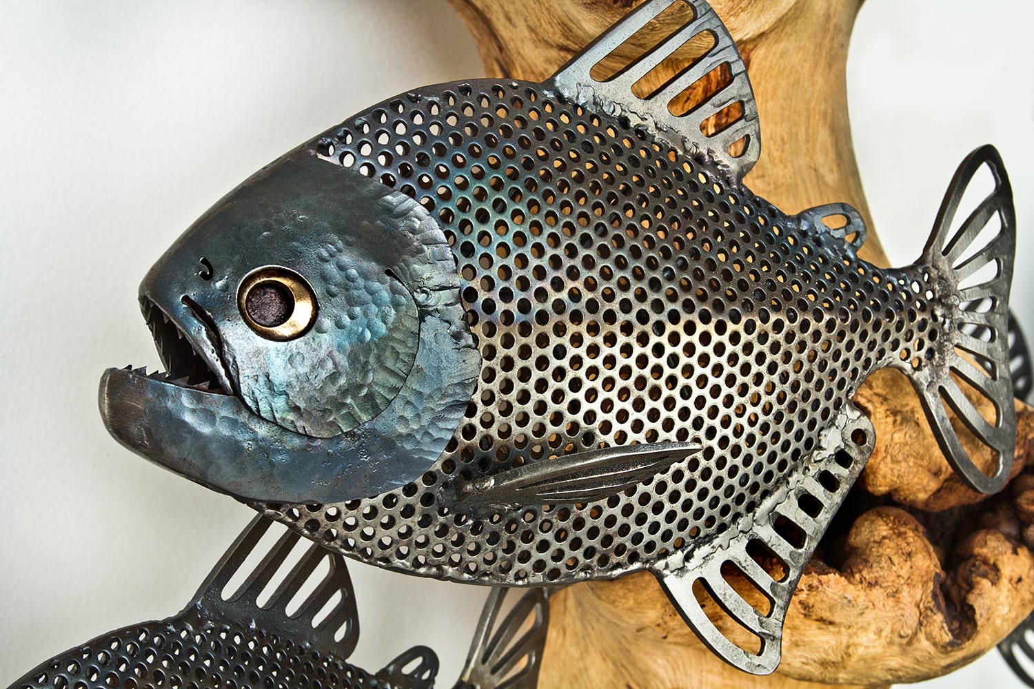 metal fish sculpture laguna beach
