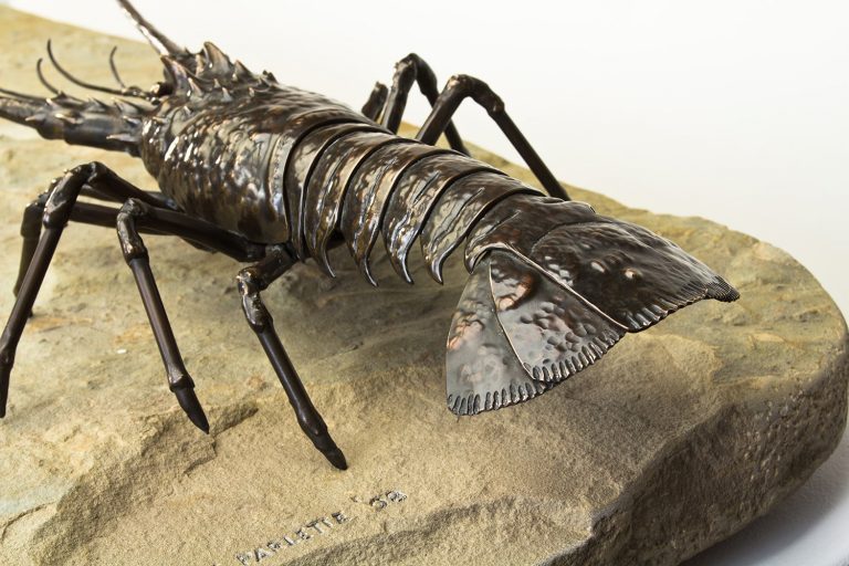 metal lobster sculpture laguna beach