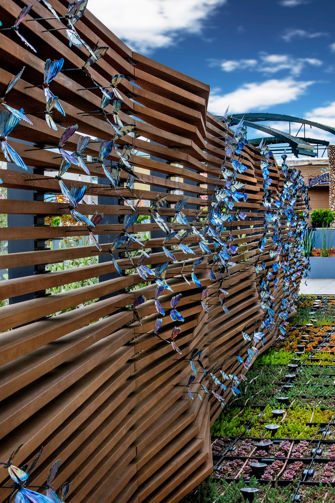 metal butterfly sculpture laguna beach